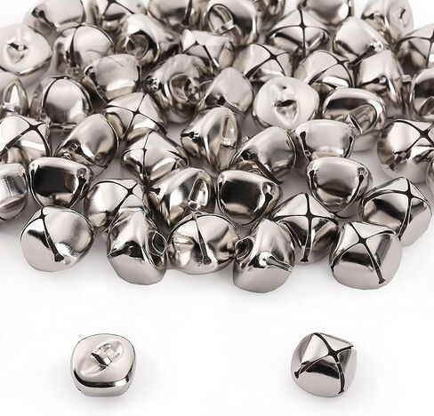 Mr. Pen- Jingle Bells, 1 Inch, Silver, 50 Pack, Bells for Crafts, Craft Bells, Jingle Bells Large, Large Jingle Bells, Jingle Bells for Crafts 1 Inch, Silver Bells for Crafts, Jingle Bells Bulk in Saudi Arabia