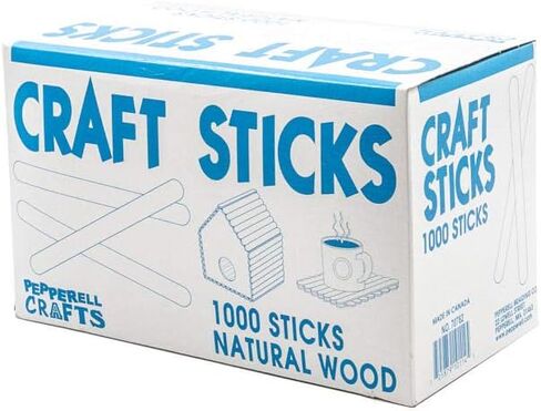 Natural Wood Craft Sticks, 4.25 Inch Popsicle Sticks for Ice Cream, Crafts, Waxing, Art Projects & Party Food Labels (1,000 Sticks) in Saudi Arabia