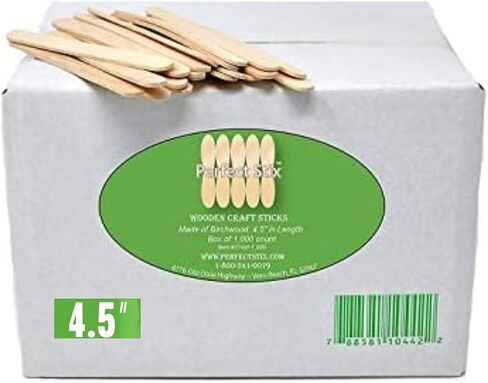 Perfect Stix - PS-114st-1,000 4.5" Craft Sticks/ Ice Cream Sticks/ Natural Wood - Box of 1,000ct in Saudi Arabia