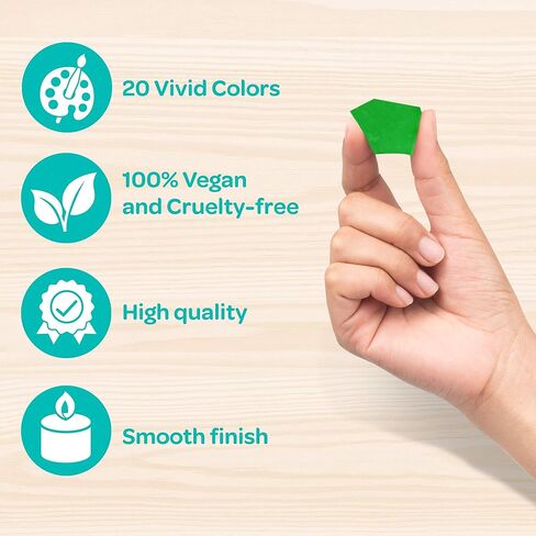 Hearts & Crafts Soy Wax Candle Dye - 20 Color Wax Chip Dyes for DIY Candle Making Supplies in Kuwait