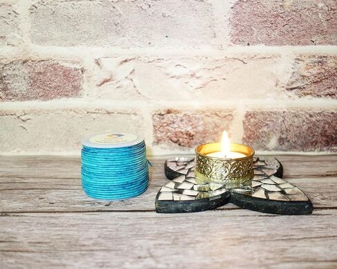 1mm Round Leather Cord for Jewelry Making, Genuine Leather String Cording, Bracelets, Necklaces, Beading and Hobby Project, Pendent, DIY Craft, Roll of 21.87 Yards, Vintage, (Medium Brown) in Kuwait