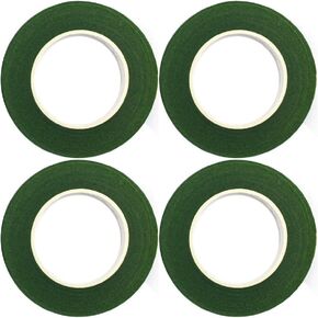 DECORA 1/2" Wide Dark Green Floral Tapes for Bouquet Stem Wrapping and Floral Crafts Supply