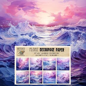 حزمة ورق Decoupage (24 ورقة مقاس 6 بوصات × 6 بوصات) ليلة باردة لشهر نوفمبر # ورق بنمط عتيق ل Decoupage والحرف اليدوية وسجلات القصاصات in Saudi Arabia