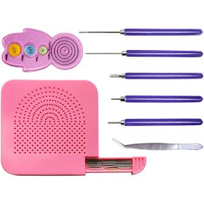 8 Pieces,Quilling Kits,Paper Quilling Tools,Quilling Knitting Board,Quilling Needles,Quilling Curling Coach,Paper Craft DIY Tools,Assorted Sizes Rolling Curling Quilling Needle Pen,XIWUMOER (Blue)