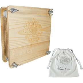 Mandylan & Co. LLC Flower Press w/Reversible Top - 8 Layered Flower Preservation Kit for Dried Flowers w/Canvas Bag in Saudi Arabia