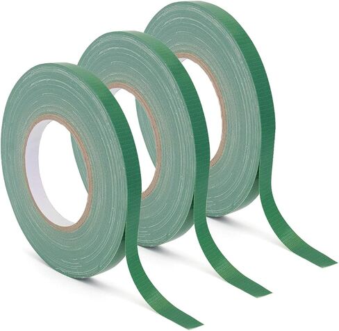 شريط زهور من Royal Imports باللون الأخضر، شريط لاصق مقاوم للماء للباقات مقاس 0.25 بوصة (60 ياردة/180 قدمًا) - 3 بكرات in Kuwait