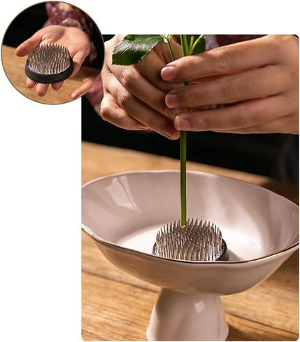 Flower Frog Stainless Steel Pin Frog Flower Arrangement Holder (2.4 Inch (60mm)) in Kuwait