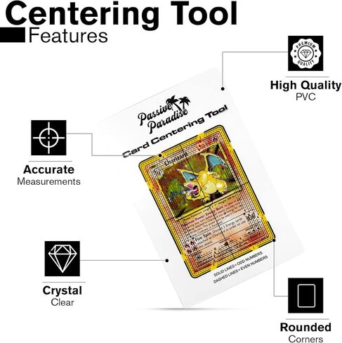 Card Grading Centering Tool - Sports Trading Card Submission Pre-Inspection Kit (Centering Tool) in Kuwait