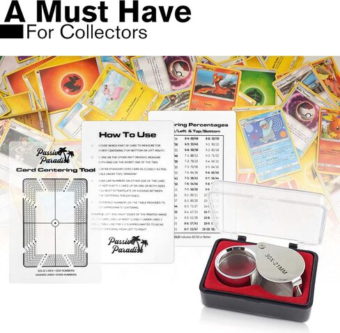 Card Grading Centering Tool - Sports Trading Card Submission Pre-Inspection Kit (Centering Tool) in Kuwait
