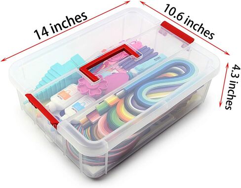 MDLUU Paper Quilling Tools with Storage Case, 5 Pieces Quilling Slotted Tools, 1 Piece Quilling Needle Pen for Paper Quilling Crafting, DIY Card making Project in Saudi Arabia