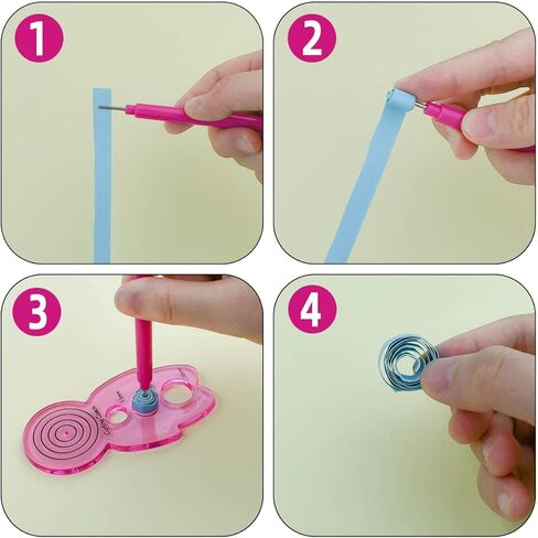 12 Pcs Paper Quilling Slotted Tool Paper Curling Tools Kit Quilling Needle Pen for Art Craft Different Size DIY Paper Cardmaking Project Rolling Multifunction Slotted Quilling Tool Set Handmade Tools in Saudi Arabia