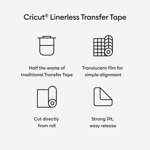 Cricut Vinyl Transfer Tape, 2002363, White, 4 Foot in Saudi Arabia