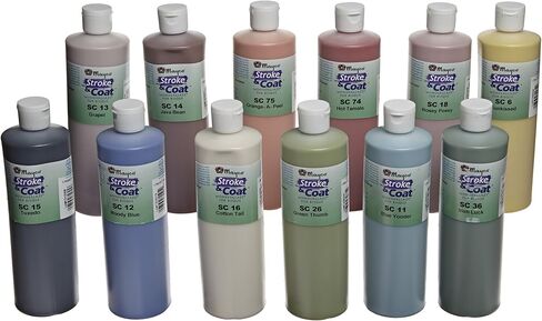 Mayco Stroke and Coat Wonderglaze for Bisque Set A - 1 Pint - مجموعة من 12 - ألوان متنوعة in Kuwait