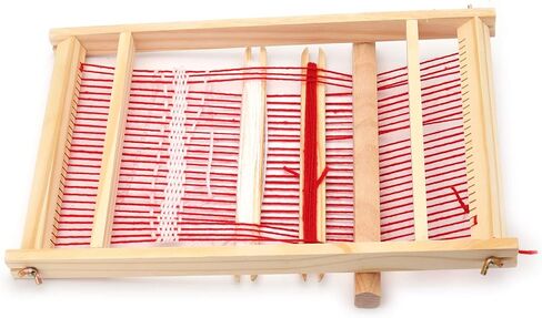 Yesland Multi-Craft Weaving Loom - Wooden Loom Large Frame Handcraft for Kids and Beginners -15.6 x 9.7 x 1.2 Inches in Saudi Arabia