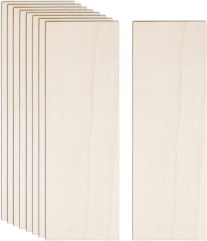 12 Pack Basswood Plywood Sheets 6x12x1/8 Inch-3 mm Thick Unfinished Plywood Sheets Thin Basswood Sheets Boards Craft Wood Sheets for DIY Crafts, Laser Projects, Painting, Wood Burning,Model Making in Saudi Arabia