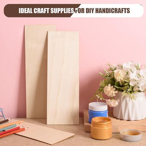 12 Pack Basswood Plywood Sheets 6x12x1/8 Inch-3 mm Thick Unfinished Plywood Sheets Thin Basswood Sheets Boards Craft Wood Sheets for DIY Crafts, Laser Projects, Painting, Wood Burning,Model Making in Saudi Arabia