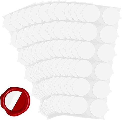 600 Pcs Adhesive Dots for Wax Seal Stickers, Adhesive Wax Seal Stickers with Pull Ring, Transparent Removable Sticky Tack Putty for Wax Seal DIY Craft Photo Wall Hanging in Kuwait