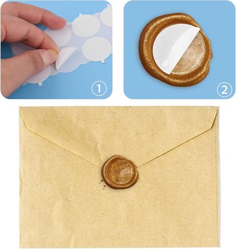 600 Pcs Adhesive Dots for Wax Seal Stickers, Adhesive Wax Seal Stickers with Pull Ring, Transparent Removable Sticky Tack Putty for Wax Seal DIY Craft Photo Wall Hanging in Kuwait