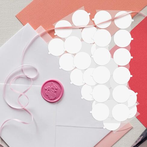 600 Pcs Adhesive Dots for Wax Seal Stickers, Adhesive Wax Seal Stickers with Pull Ring, Transparent Removable Sticky Tack Putty for Wax Seal DIY Craft Photo Wall Hanging in Kuwait