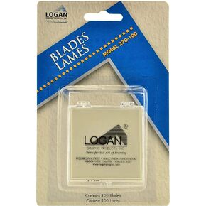 Logan Graphic Products, Inc. Mat Cutter Replacement Blades, 100-Pack (ANL270-100) in Saudi Arabia