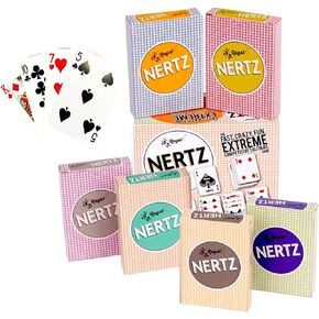 Regal Games - Nertz Competitive Solitaire - لعبة بطاقات سريعة ومجنونة وممتعة ومتطرفة - 6 مجموعات متعددة الألوان واسعة الحجم - متوافقة مع البوكر، والبلاك جاك، والرومي، وGo Fish، والجسر، والبستوني، والقلوب، وSlap Jack in Kuwait