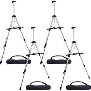 U.S. Art Supply 66" Silver Metal Tripod Easel Display in Saudi Arabia