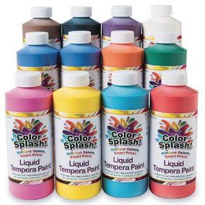 S&S Worldwide Color Splash Liquid Tempera Bulk Paint, 16-oz in Saudi Arabia