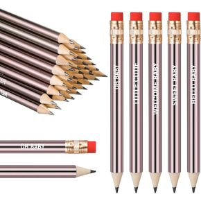 Gueevin 50 Pcs Half Pencils Baby Shower Golf Pencils With Erasers Mini Pencils for Baby Shower Games for Kids Girls Boy School Office Game Supplies in Saudi Arabia