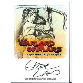 Dynamic Forces Warlord of Mars Artist Greg Land Autograph Trading Card #WMA-GL in Saudi Arabia
