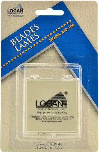 Logan Graphic Products, Inc. Mat Cutter Replacement Blades, 100-Pack (ANL270-100) in Saudi Arabia