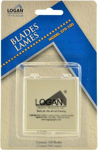 Logan Graphic Products, Inc. Mat Cutter Replacement Blades, 100-Pack (ANL270-100) in Saudi Arabia