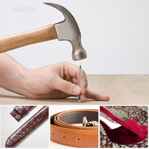 أدوات جلدية، خرامة ثقب جلدي، أدوات عمل جلدية، مجموعة خرامة جلدية 1+2+4 شوكة، مكواة وخز حادة لخياطة الجلد، مجموعات حرفية جلدية، مجموعات أعمال يدوية ذاتية الصنع (4 مم) ASONTAO in Kuwait