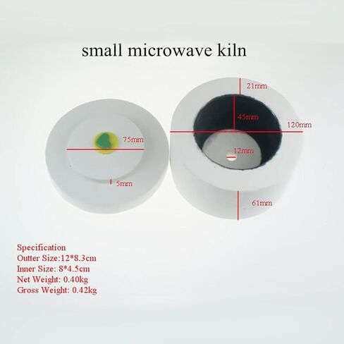 AMLESO Ceramic Microwave Kiln with Kiln Paper Small Professional for fusework Beginner in Saudi Arabia
