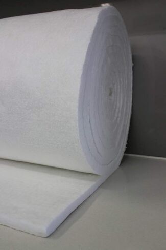 بطانية من السيراميك العازل بالألياف - 25'x24"x1" حرارة عالية 2400F (1315C)، للمواقد والأفران والأفران وطوب النار والغلايات والأفران والحداد وأفران البيتزا - متجر AA Plus in Kuwait