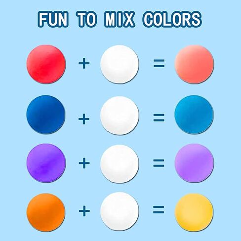 ifergoo Air Dry Clay, 36 Colors Magic Foam DIY Molding Clay for Slime add ins & Slime Supplies, Easy to use, Great Gift for Kids in Kuwait