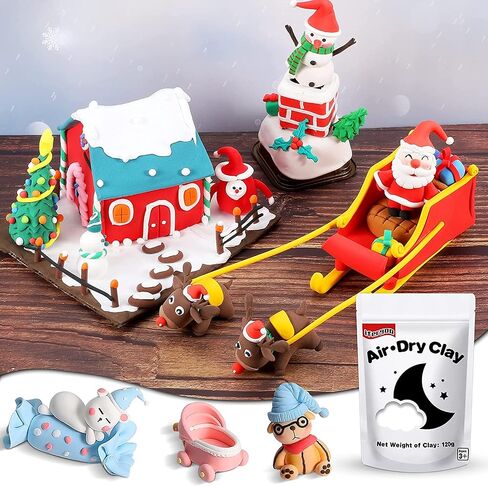 ifergoo Air Dry Clay, 36 Colors Magic Foam DIY Molding Clay for Slime add ins & Slime Supplies, Easy to use, Great Gift for Kids in Kuwait