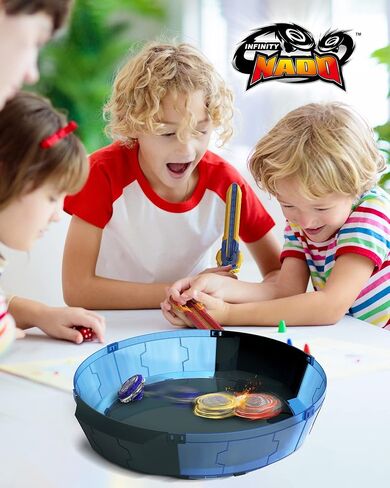 Infinity Nado Battling Tops Burst Toy for Boys Grils Age 5+ Including Gaming Top Toys, Sword Launcher - Dream World Magic Dragon, Lightning Purple in Saudi Arabia