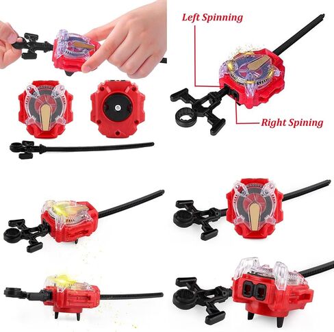 لعبة Bey Battle Burst Booster GT B-155 Master Diabolos/Devolos .Gn Bey Sparking Launcher LR Wire Ripcord Starter Set Gaming Top Gyro Battling Top Bey LR Launcher Handle Grip Kit (B-155) in Saudi Arabia
