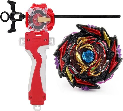 لعبة Bey Battle Burst Booster GT B-155 Master Diabolos/Devolos .Gn Bey Sparking Launcher LR Wire Ripcord Starter Set Gaming Top Gyro Battling Top Bey LR Launcher Handle Grip Kit (B-155) in Saudi Arabia