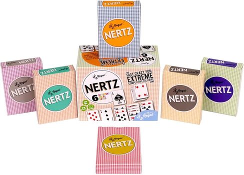 Regal Games Nertz Playing Cards 12 Pack - Decks of 12 Color Cards Wide-Size & Fun Playing Cards - Deck of Playing Cards for Poker, Solitaire, Blackjack & More in Saudi Arabia