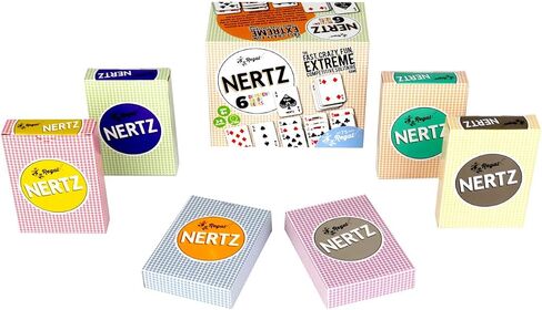 Regal Games Nertz Playing Cards 12 Pack - Decks of 12 Color Cards Wide-Size & Fun Playing Cards - Deck of Playing Cards for Poker, Solitaire, Blackjack & More in Saudi Arabia