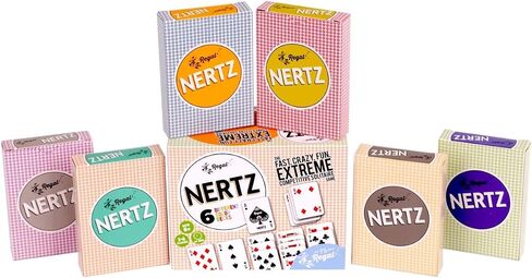 Regal Games Nertz Playing Cards 12 Pack - Decks of 12 Color Cards Wide-Size & Fun Playing Cards - Deck of Playing Cards for Poker, Solitaire, Blackjack & More in Saudi Arabia