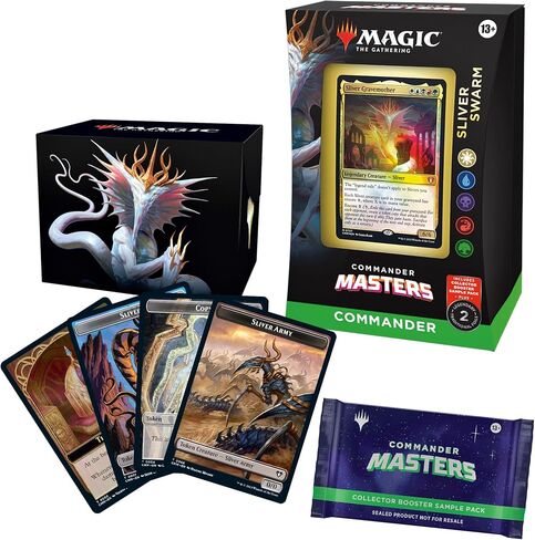 Magic: The Gathering Commander Masters Commander Deck Bundle – Includes All 4 Decks (1 Eldrazi Unbound, 1 Enduring Enchantments, 1 Planeswalker Party, and 1 Sliver Swarm) in Saudi Arabia