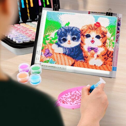 LitEnergy A4 LED Copy Board Light Tracing Box, Adjustable USB Power Artcraft LED Trace Light Pad for Tattoo Transferring, Drawing, Sketching, Animation, Stenciling, Diamond Art Painting Accessories in Kuwait