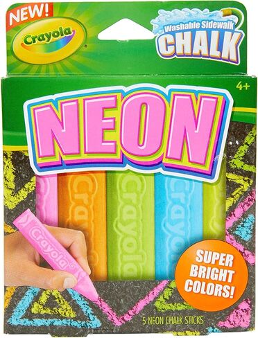 Crayola Neon Chalk 5ct in Saudi Arabia