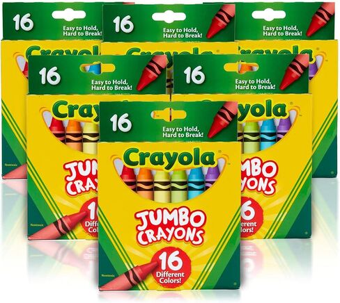 Crayola Crayons, Bulk School Supplies For Kids, 24 Count Crayon Box (Pack Of 6), Assorted Colors in Saudi Arabia