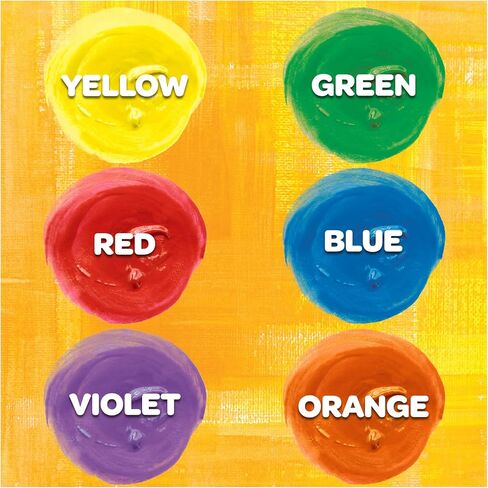 Crayola Washable Kids Paint, 6 Count, Kids At Home Activities, Painting Supplies, Gift, Assorted in Saudi Arabia