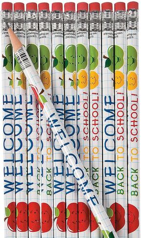 Fun Express Welcome Back To School Pencils - 24 Pieces - Educational And Learning Activities For Kids in Saudi Arabia