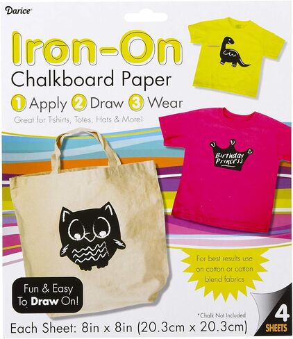 Darice 2702-20 Iron On Chalkboard Sheet, 8x8 in Saudi Arabia