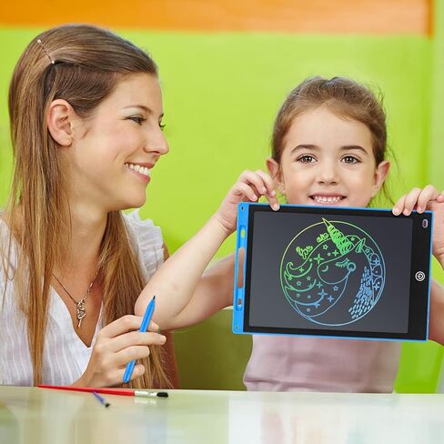 4 Pcs 12 Inch LCD Writing Tablet Doodle Board for Kids Digital Erasable Drawing Pad with Colorful Screen Educational for 3-10 Years Old Girls Boys(Colorful) in Saudi Arabia